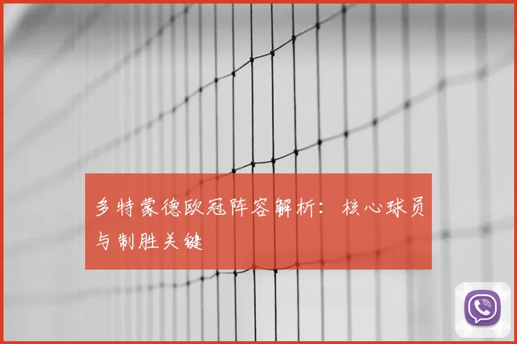 多特蒙德欧冠阵容解析:核心球员与制胜关键